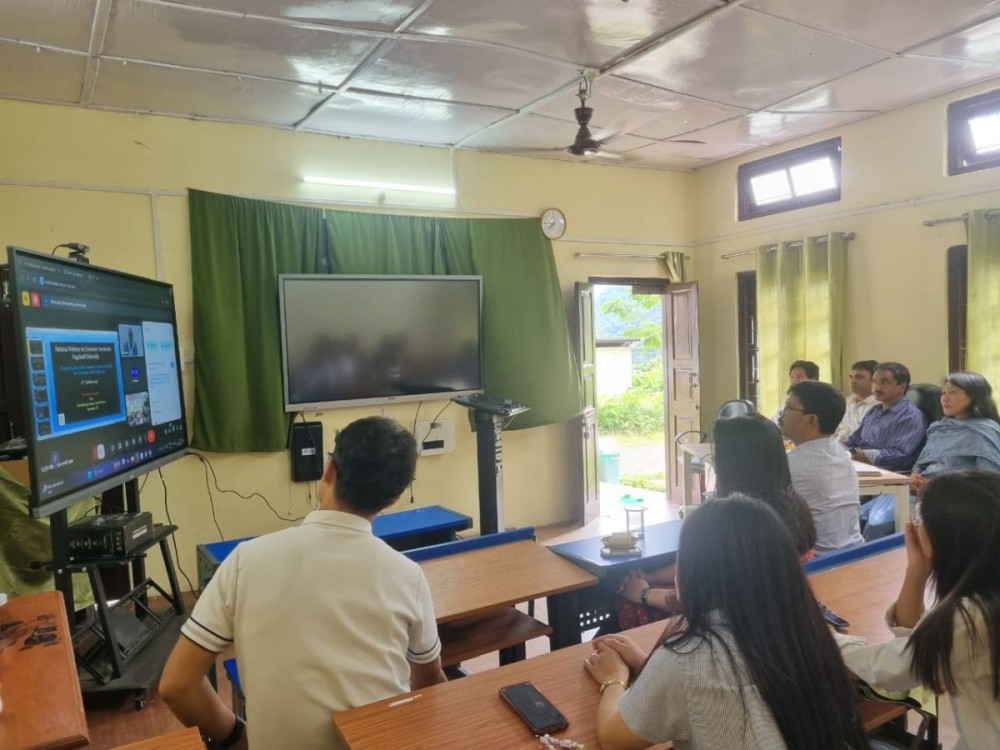 Attendees of a national webinar on ‘Consumer Awareness’ organised by the Department of Law, Nagaland University, in collaboration with the Consumer Advocacy Group on October 9.